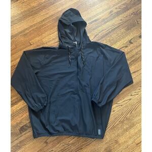Rhone Men's Black Invictus Ripstop Anorak Pullover Jacket - XXL